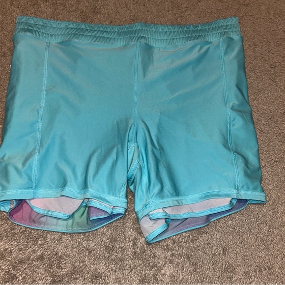 Avia Running Shorts Women’s Size XXL (20) Multicolor Biker Lined Comfort - Picture 5 of 8